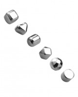 Охлаждающие камни для напитков Xiaomi Circle Joy Stainless Steel Quick Frozen Ice Cubes 6шт серебро