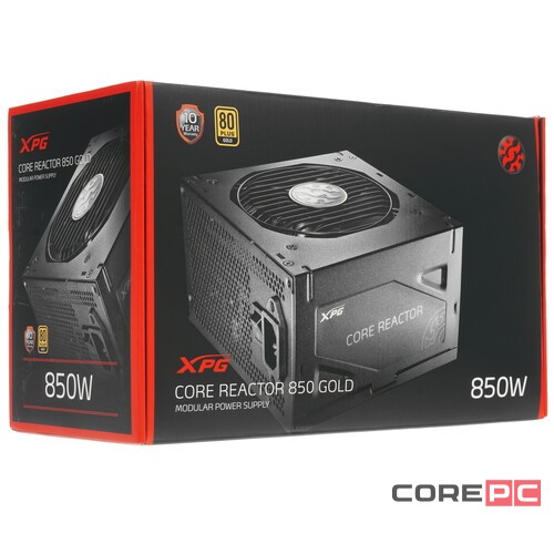 Блок питания ADATA 850W XPG CORE REACTOR COREREACTOR850G-BKCEU