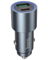 Автомобильное заряд. устр. Hoco Z60 1USB/1C 48W серый