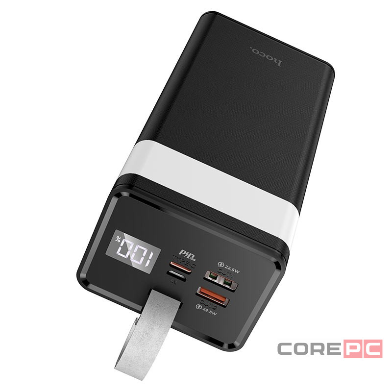 Powerbank Hoco J86 40000mAh 22.5W 2USB/Type-C/Micro с дисплеем черный