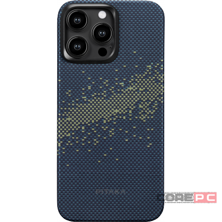 Накладка для i-Phone 15 Pro 6.1" Pitaka Magez Case 4 Aramid Fiber Milky Way