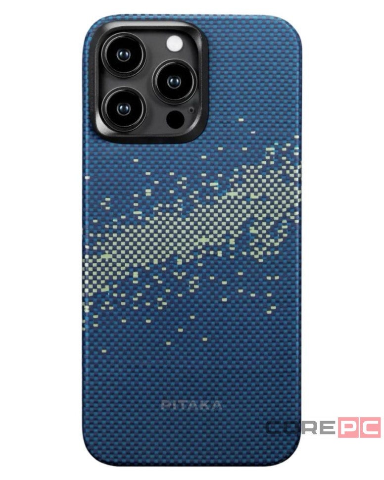 Накладка для i-Phone 15 Pro 6.1" Pitaka Magez Case 4 Aramid Fiber Milky Way