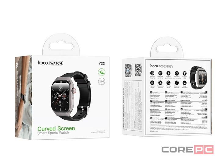 Смарт-часы Hoco Y33 Smart Sports Watch (call version) черные
