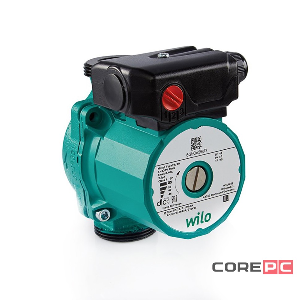 Насос циркуляционный WILO Star-RS 25/6-130 (гайки- адаптеры на 180)