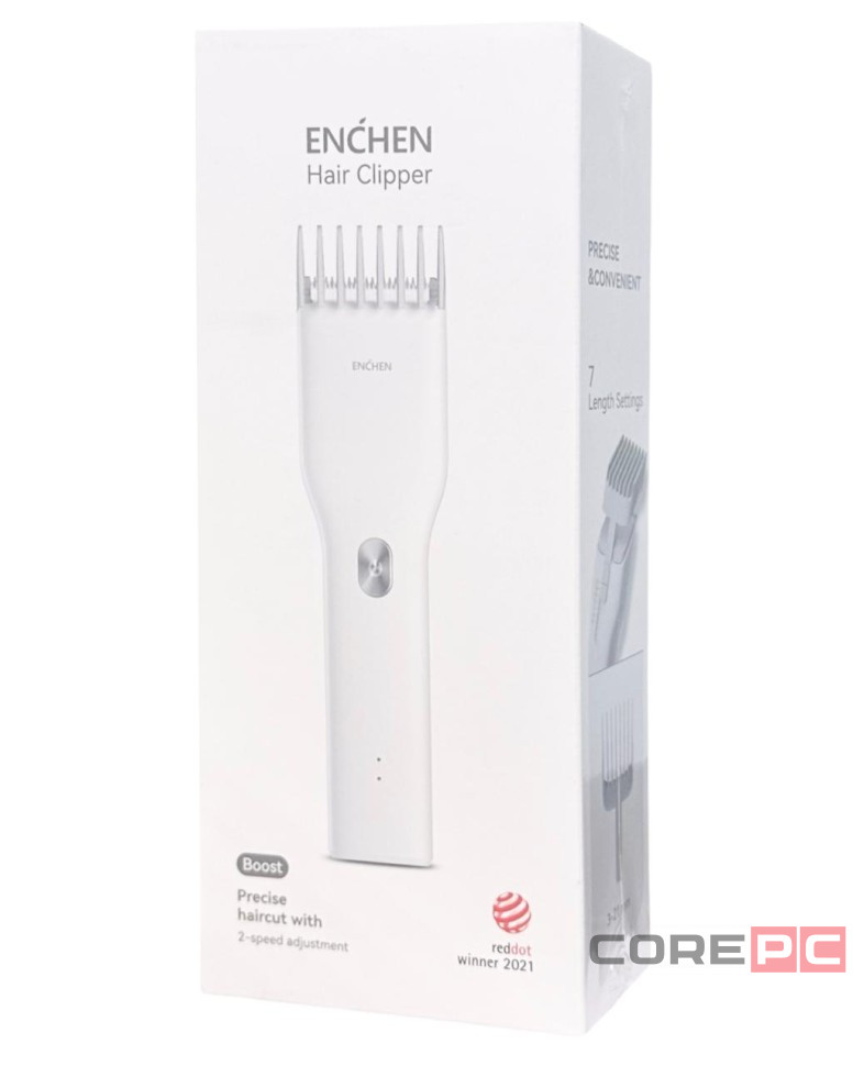 Машинка для стрижки электрическая мужская Xiaomi Enchen Boost белая