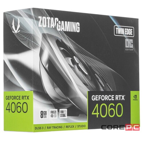 Видеокарта ZOTAC (ZT-D40600H-10M) GeForce RTX 4060 8GB Twin Edge OC
