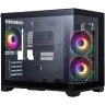 Компьютерный корпус 1STPLAYER MEGAVIEW MV6-TP ARGB Black (MV6-TP-BK-2FC7R-1FC7)