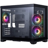Компьютерный корпус 1STPLAYER MEGAVIEW MV6-TP ARGB Black (MV6-TP-BK-2FC7R-1FC7)