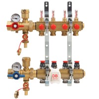 Комплект коллекторного узла Giacomini с динамич. регулир. расхода 1quot; x 18 /7, R553FKDB107