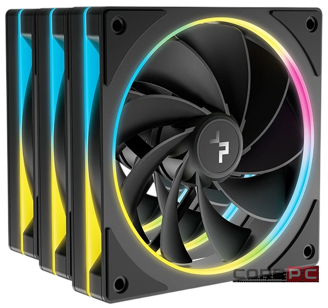 Комплект вентиляторов для корпуса Deepcool FL12R SE 3 IN 1 Reverse ARGB Black (R-FL12RSE-BKAPN3-G) Color BOX