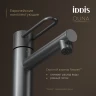 Смеситель для раковины Iddis DUNGM00i01, рычажное управление, цвет графит матовый
