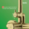 Душевая система Iddis 35к AIGMG3Fi06 Эйгер (Aiger) лейка тропический душ, ЗОЛОТО матовый