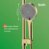 Душевая система Iddis 35к AIGMG3Fi06 Эйгер (Aiger) лейка тропический душ, ЗОЛОТО матовый