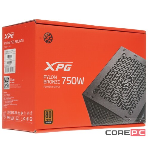 Блок питания ADATA XPG 750W PYLON (PYLON750B-BKCEU)