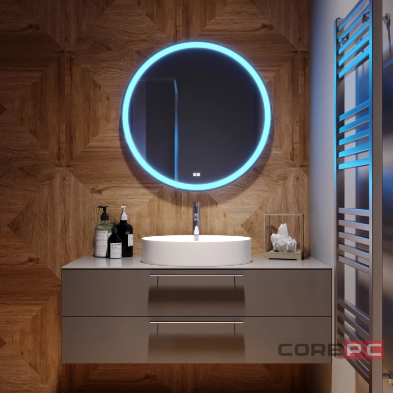 Зеркало MIXLINE Перла Нео RGB D770 сенсорный выключатель, МУЛЬТИ-ЦВЕТ