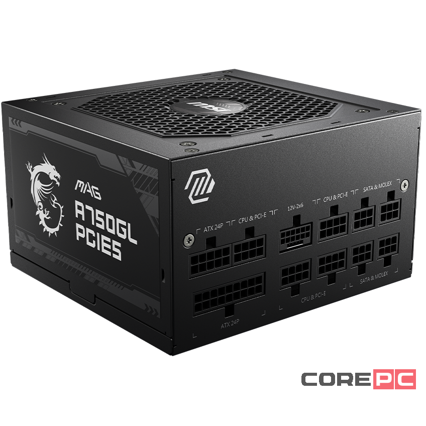 Блок питания MSI 750W MAG A750GL 306-7ZP8B11-CE0 16 Pin (PCIe 5.1 Connector Cable Details)