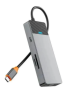 Адаптер WIWU Linker 7 в 1 USB-C HUB на USBx2/Type-C/HDMI/TF/SD (A721HD) (Grey)