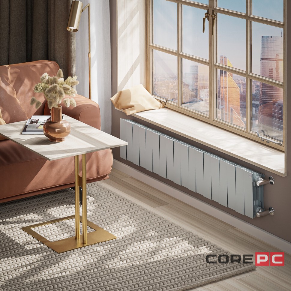 Радиатор биметаллический Royal Thermo PianoForte 200 Серебристый - 18 секц.