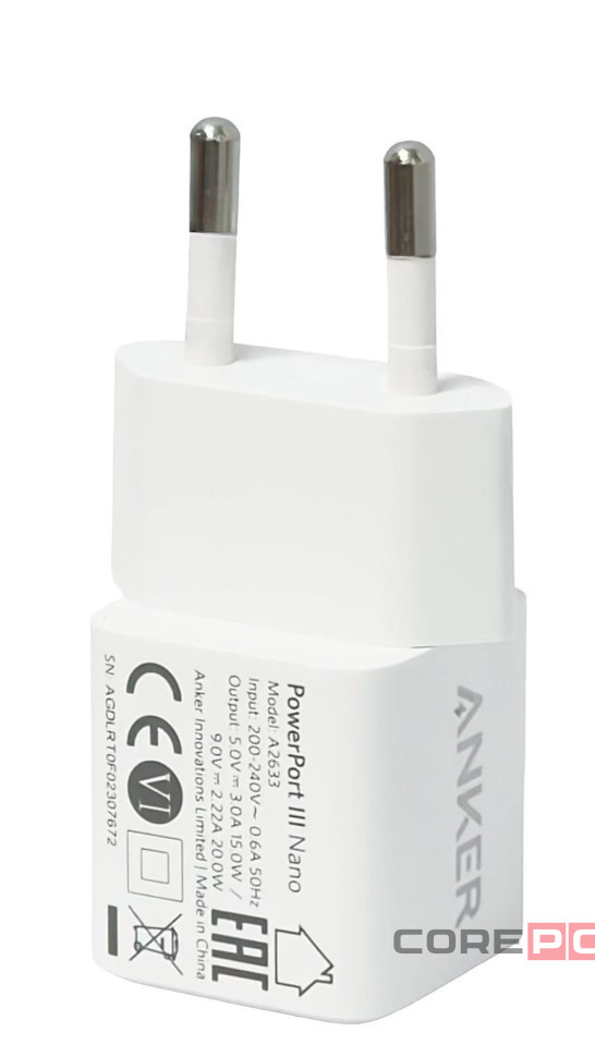 Сетевое зар. устр. Anker A2633G22 1C 20W белое