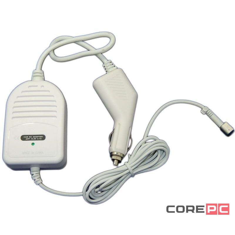 Автомобильный адаптер PALMEXX для ноутбука Apple MagSafe 45W (14.5V 3.1A) (белый)