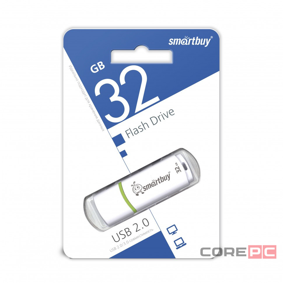 USB флеш накопитель Smartbuy 32GB Crown White (SB32GBCRW-W)