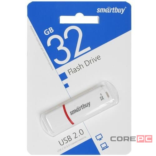 USB флеш накопитель Smartbuy 32GB Crown White (SB32GBCRW-W)