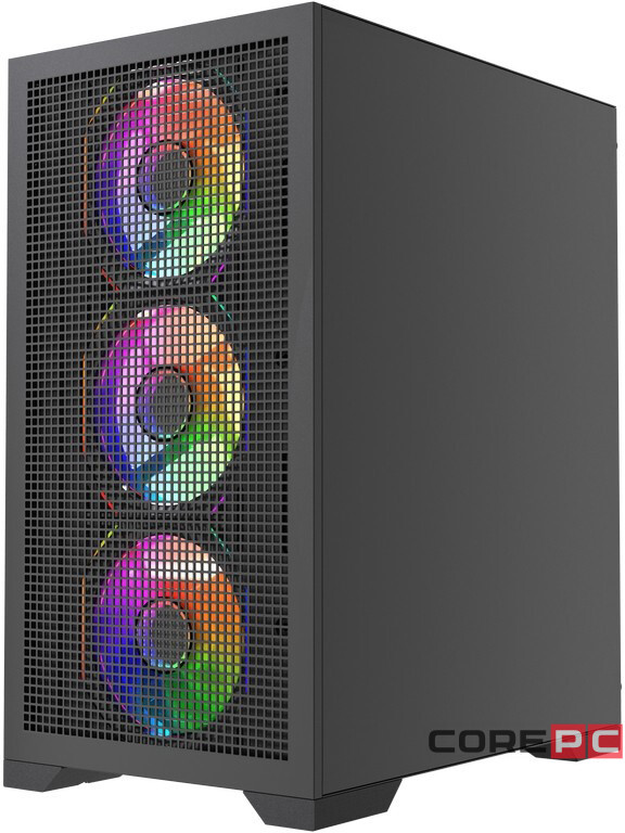 Компьютерный корпус Powercase Mistral Micro B315 ARGB Black (CMMB315-A4)
