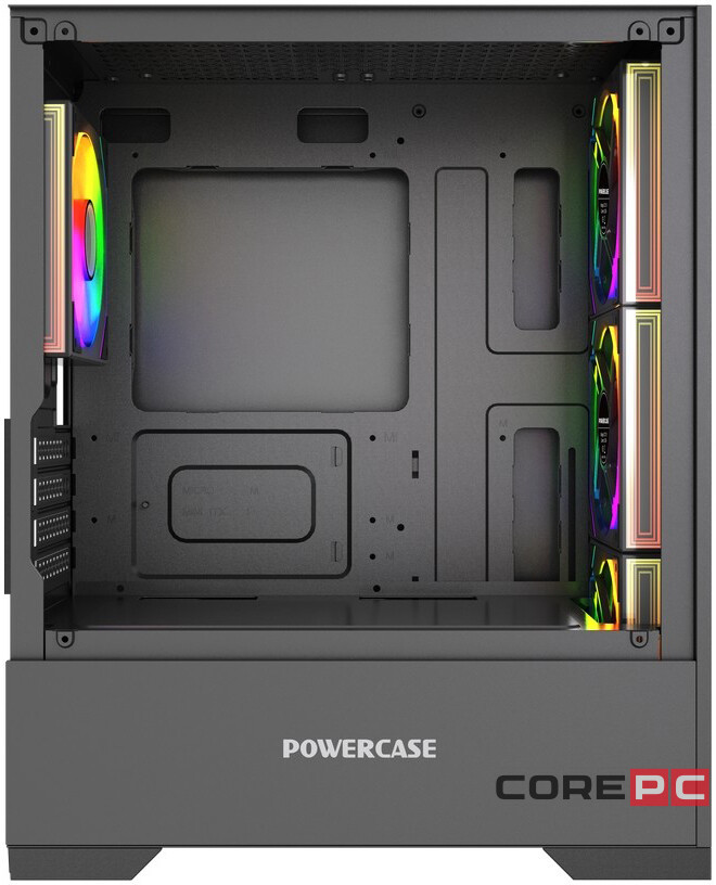 Компьютерный корпус Powercase Mistral Micro B315 ARGB Black (CMMB315-A4)