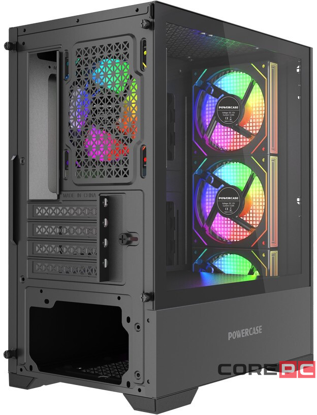 Компьютерный корпус Powercase Mistral Micro B315 ARGB Black (CMMB315-A4)