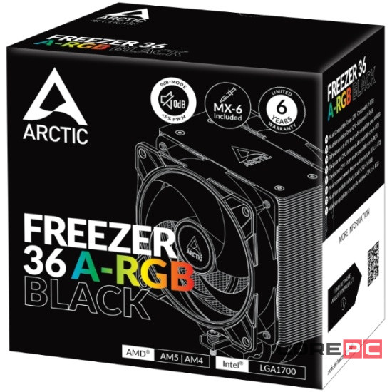 Кулер для процессора Arctic Cooling Freezer 36 ARGB Black (ACFRE00124A)
