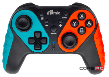 Беспроводной геймпад Ritmix (GP-036BTH) Bluetooth (красный/черный/синий)