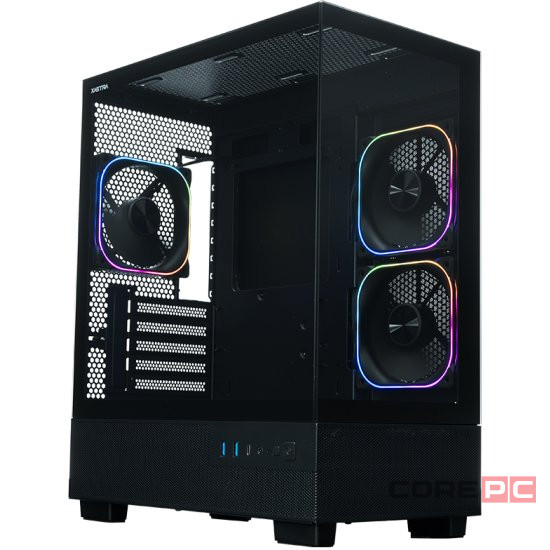 Компьютерный корпус XASTRA Q400M 3ARGB-FG-C6-UC ARGB Black (Q400M-3FG12A-C6-UC)