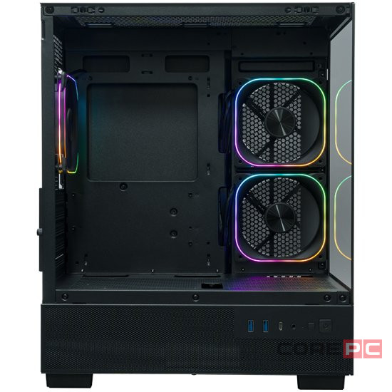 Компьютерный корпус XASTRA Q400M 3ARGB-FG-C6-UC ARGB Black (Q400M-3FG12A-C6-UC)
