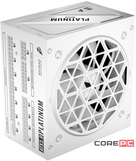 Блок питания 1STPLAYER 1000W NGDP Platinum White (HA-1000BA3-WH) 16 Pin (PCIe 5.0 Connector Cable Details)