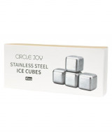 Охлаждающие камни для напитков Xiaomi Circle Joy Stainless Steel Ice Cubes CJ-BK03 4шт серебро