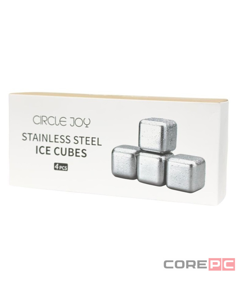 Охлаждающие камни для напитков Xiaomi Circle Joy Stainless Steel Ice Cubes CJ-BK03 4шт серебро