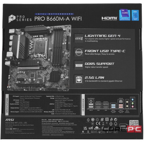 Материнская плата MSI PRO B660M-A WIFI DDR4