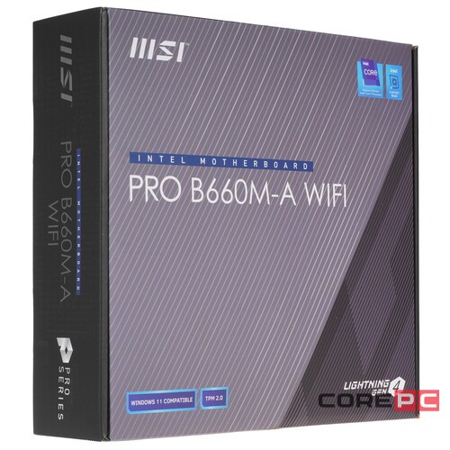 Материнская плата MSI PRO B660M-A WIFI DDR4