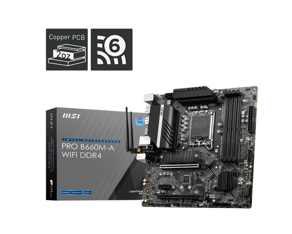 Материнская плата MSI PRO B660M-A WIFI DDR4