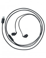 Наушники с микрофоном Remax wired sleep earphones RM-518i Lightning чёрные
