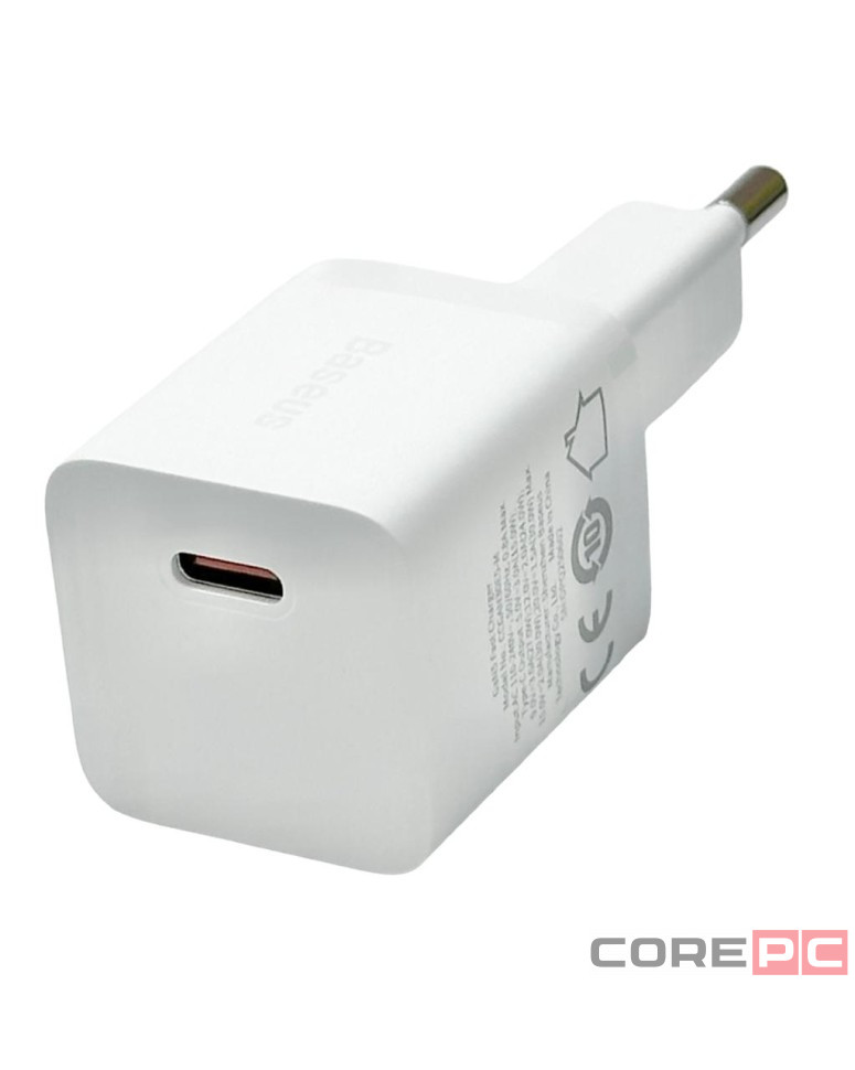 Сетевое зар. устр. Baseus GaN5 Fast Charger (mini) 1C 30W CCGN070502 белое