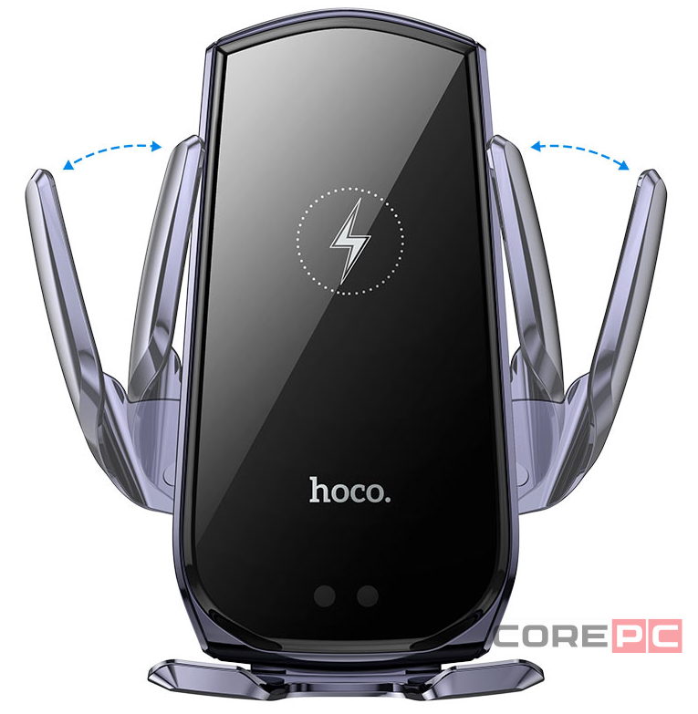 Держатель c беспроводной зарядкой в воздуховод Hoco CA202 Plus 15W черный