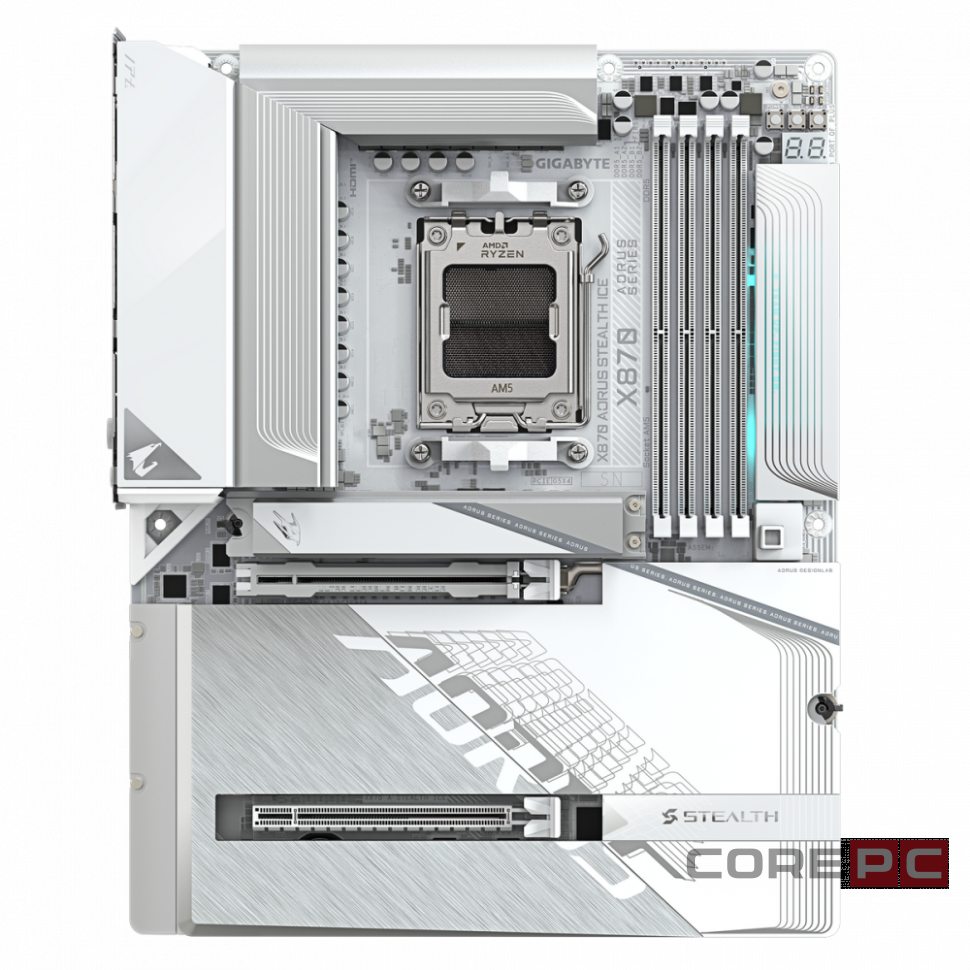 Материнская плата Gigabyte X870 AORUS STEALTH ICE