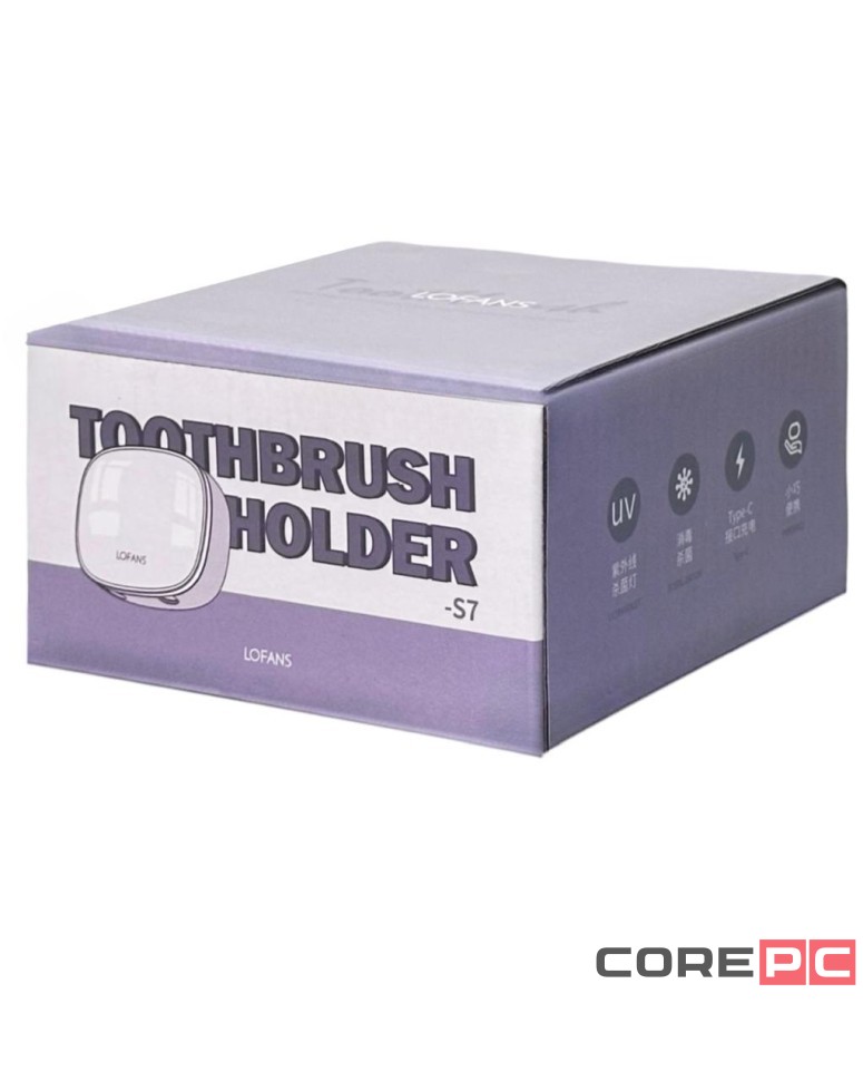 Держатель для зубных щеток Lofans S7 фиолетовый