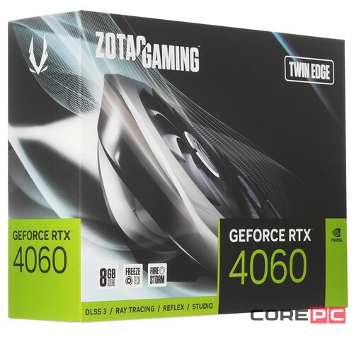 Видеокарта ZOTAC (ZT-D40600E-10M) GeForce RTX 4060 8GB Twin Edge