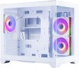 Компьютерный корпус 1STPLAYER MEGAVIEW MV6-TP ARGB White (MV6-TP-WH-2FC7R-W-1FC7-W)