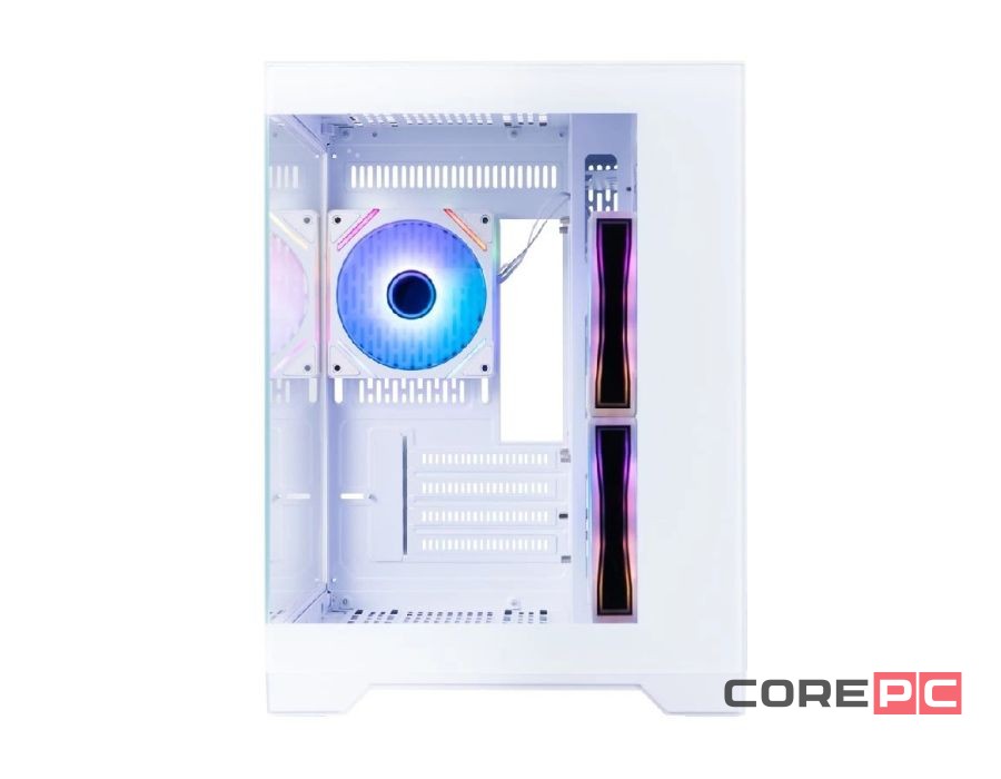 Компьютерный корпус 1STPLAYER MEGAVIEW MV6-TP ARGB White (MV6-TP-WH-2FC7R-W-1FC7-W)