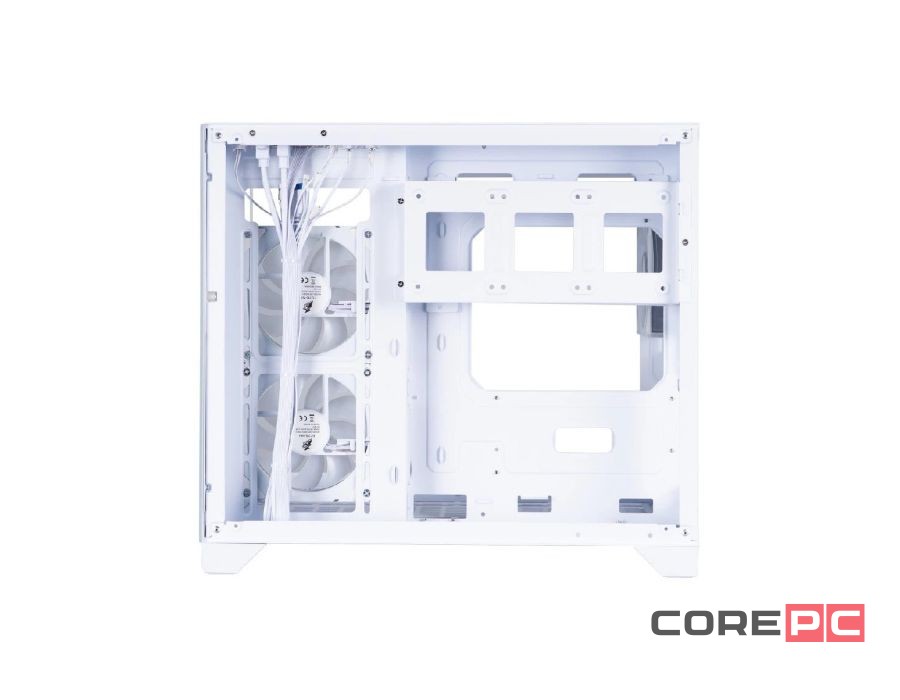 Компьютерный корпус 1STPLAYER MEGAVIEW MV6-TP ARGB White (MV6-TP-WH-2FC7R-W-1FC7-W)