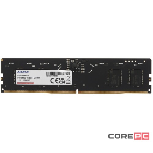 Оперативная память 8 Gb 5600 MHz ADATA XPG (AD5U56008G-S)