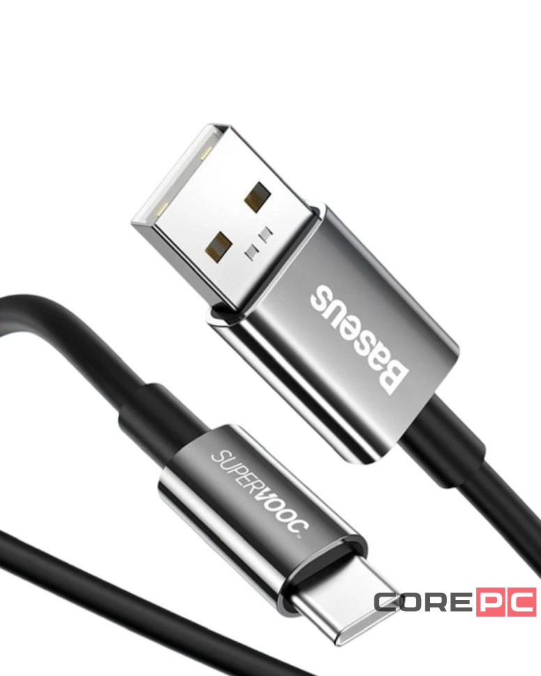 Usb Кабель-зарядка TYPE-C Baseus Superior Supervooc 1м (CAYS000901) 65W черный
